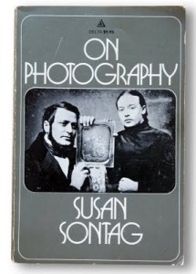 Susan Sontag, "On Photography," 1977, cover.